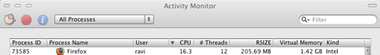 Firefox memory usage